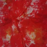 Le tissu imprimé rouge 20Dx20D de Microfiber imperméabilisent 40gsm 100% en nylon