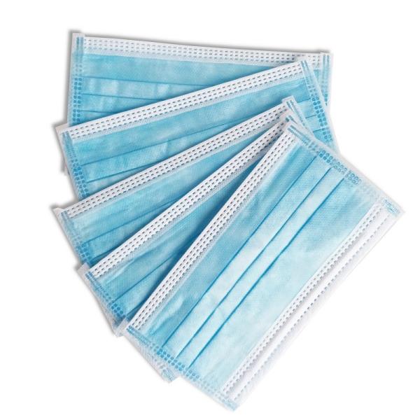 Latex Free 3 Ply Disposable Face Mask , Surgical Face Mask With Elastic Earloop