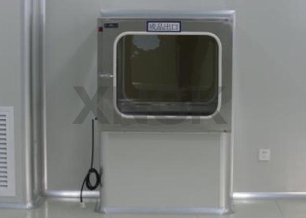 SUS304 UV Light Cleanroom Pass-Thru Cabinets , Medical HEPA Wall Pass Through Box