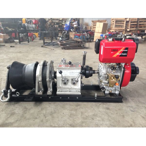 5 Ton Capacity Diesel-Powered Cable Winch Puller with High-Speed Operation for Transmission Line Installation