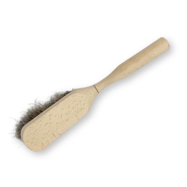 Customized Pet Cleaning Products Wooden Handle Horsehair Cleaning Brush18*4*8cm