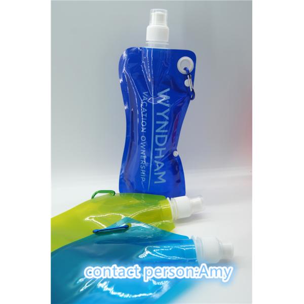 Promotion PET / PE Spout Pouch Packaging with resealable zipper