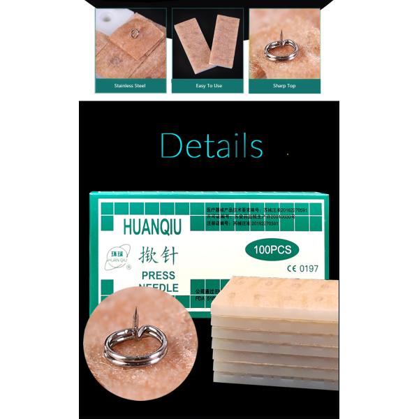 100pcs/box Various Specification Acupuncture Intradermal Tack Ear Press Needles 0.25*1.3mm