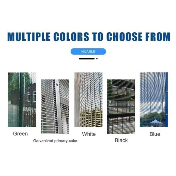 Hot Dip Galvanized Security Fencing Anti Climb 358 12.7*76.2mm