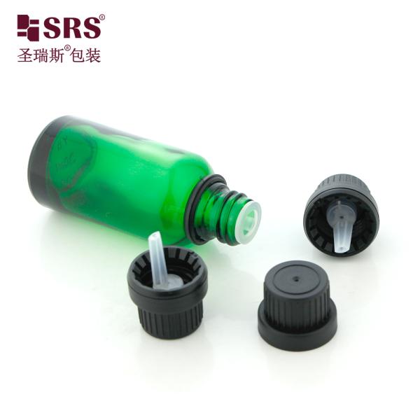 5ml 10ml 15ml 20ml 30ml 50ml 100ml Empty Green Blue Amber Clear Glass Bottle With CRC Cap Child Proof Bottles
