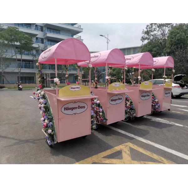 220V/380V Electric Coffee Tricycle Ice Cream Food Cart with CE Mobile Pancake Food Truck