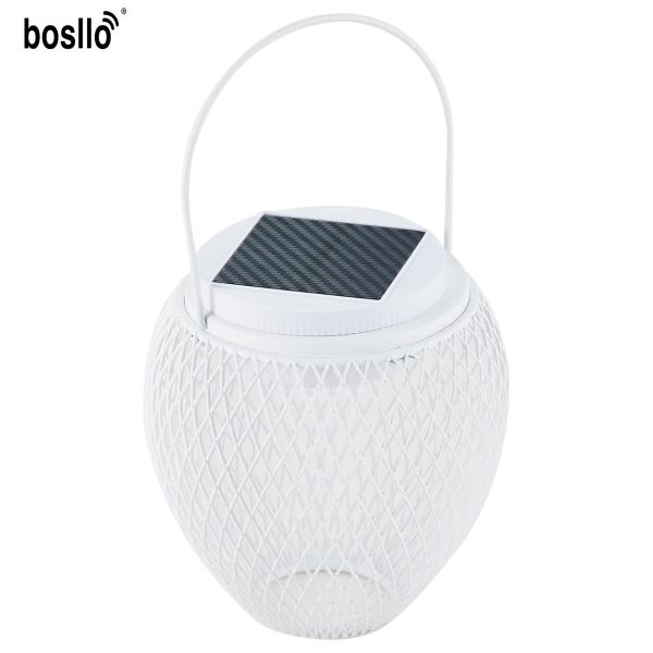 Weatherproof Solar Hanging Lights for Garden NIMH Rechargeable Battery 6000K White Light 3000K Warm Light