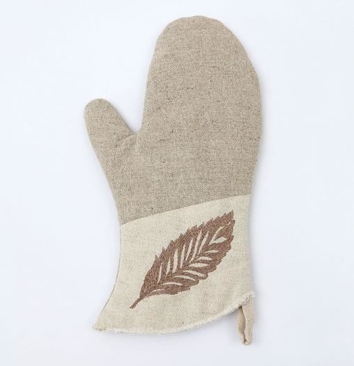 Cotton Oven Glove Heat Proof Mitten Kitchen Cooking Microwave Oven Insulated Non-slip Glove Thickening