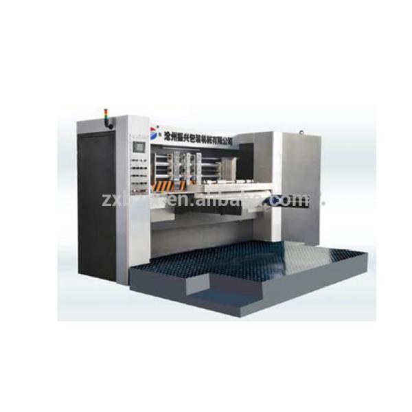 Box Carton High Speed Felxo Printer Oil-Coating Drying Slotter And Die Cutter Machinery