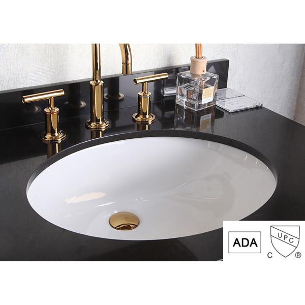 Небольшая раковина Bathroom Undermount круга 20 керамического белого дюймов шкафа тщеты