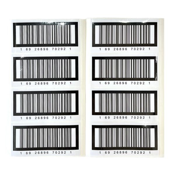 Custom Factory Price Coated Paper Glossy Adhesive Custom Printing Price Barcode Label Sticker Sheet With Serial Number