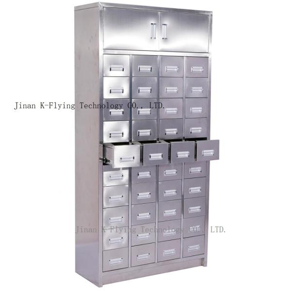Armário médico de aço inoxidável vertical completamente fechado