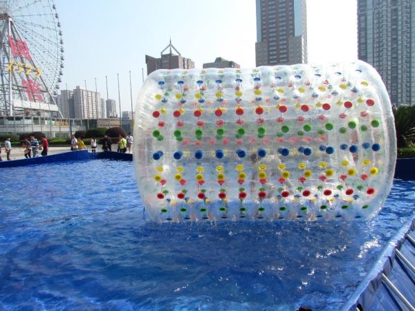 A água inflável transparente brinca resistente da bola de rolo da água reforçado