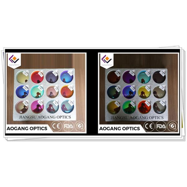 Mirror Coating Prescription Sunglass Lenses 70MM Diameter 1.499 Index