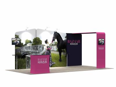 Fire Resistance Trade Show Booth Displays Washable Easy Set Up Combination