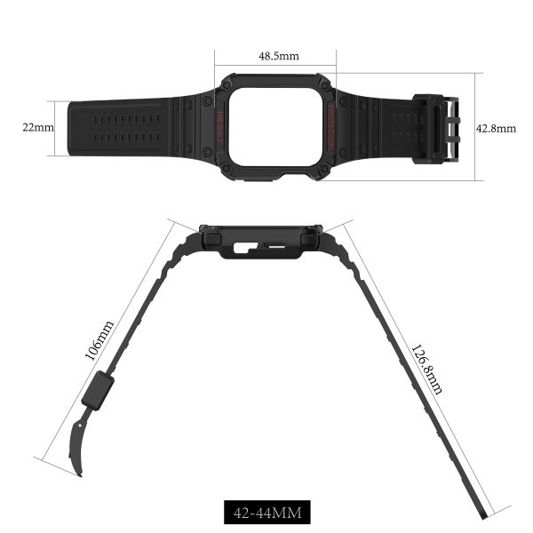Iron-Grid Series: High-Performance FKM Fluorine Rubber Strap