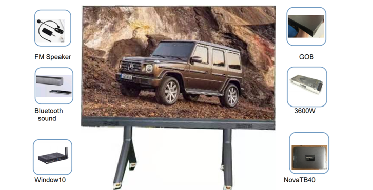 Максимум доски P1.86 2560mm*1440mm касания СИД умный освежает: 3840hz