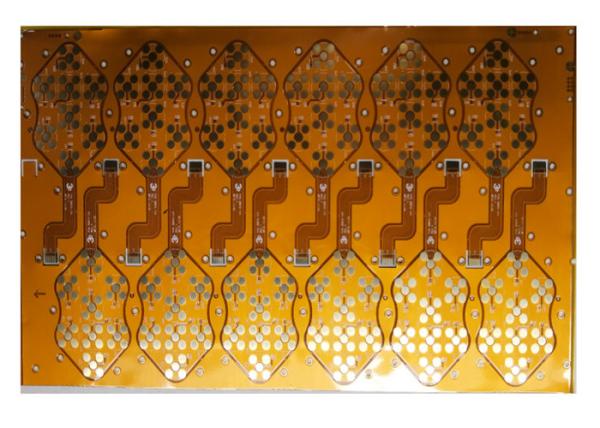 2x6 ouro imersão da placa PWB Polyimide painel 2u flexível da”