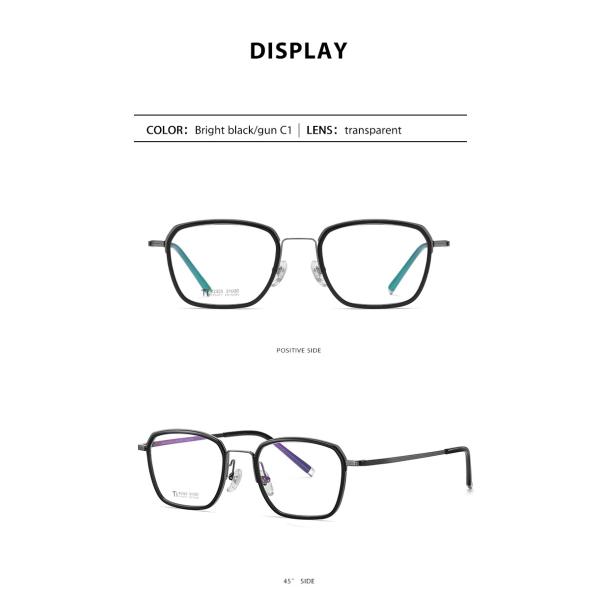 CE стекел титана ацетата прямоугольный снабженный ободком с заменимыми объективами