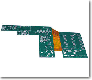 6 layer Rigid-flex PCB with Stiffener, FR4 and PI Material multilayer flexible