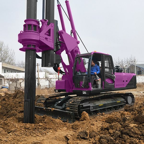Rotary Drilling Rig Municipal Construction Pile Borehole Drilling Machine Hydraulic  Drilling Rig