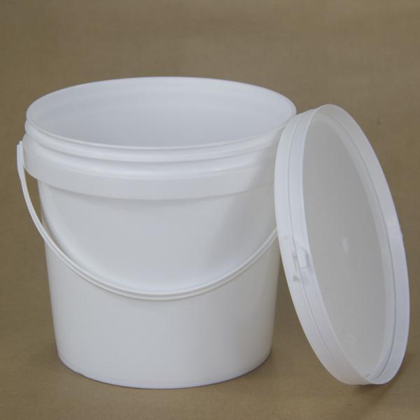 Food Grade Plastic Container Round Bucket With Handle And Lid Good Sealing 100% Material