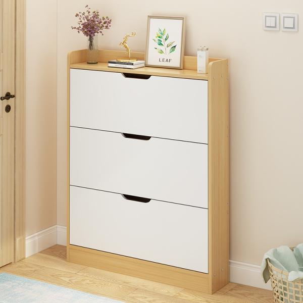 Three Tier 20kg 17cm Width Shoe Sideboard Cabinet For Storage