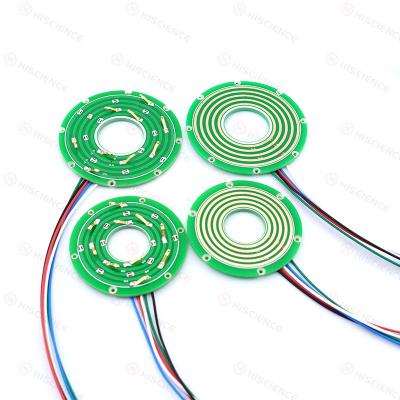 6 Circuits 10A Pancake Slipring High Rotating Speed Standard Slip Ring IP51
