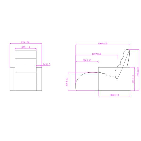 Purple Home Theater Seating PU Leather Living Room Couch Sofa