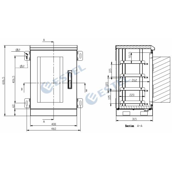 300W Air Conditioner Outdoor Wall Enclosure