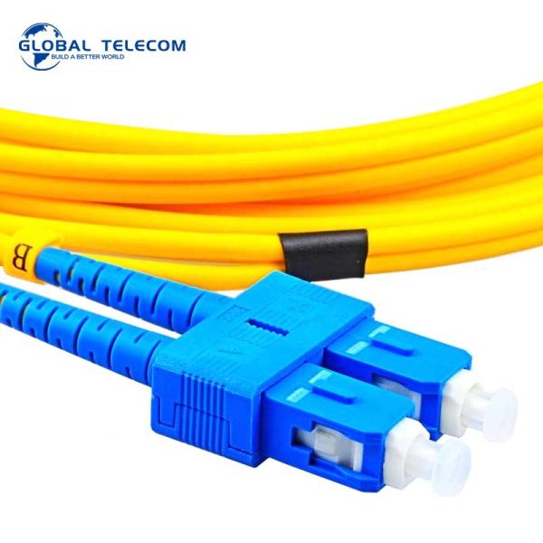 SC UPC LC UPC Fiber Optic Patch Cord SM Duplex For Telecommunications
