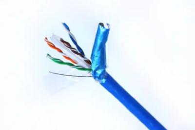 Blue CAT5E FTP PVC Ethernet Cable For Large Scale Network Deployments