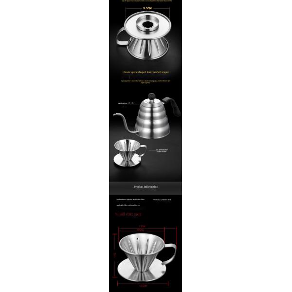 Unbreakable Stainless Steel Dripper for Milk Tea Portable Handle Foam Maker Included