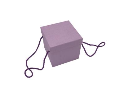 Caractéristique recyclable de cadeau d'emballage de boîte de poignée exquise de papier élégante de coton