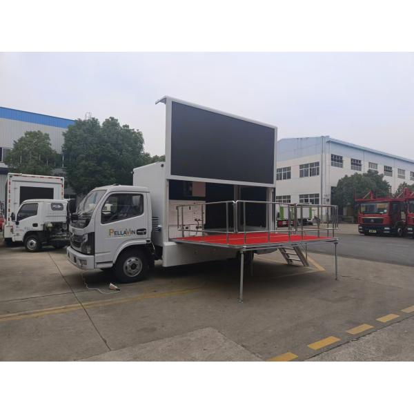 Led Mobile Advertising Vehicle 1500ml Replacement 3 Sides P4 Led Advertising Promotion Truck
