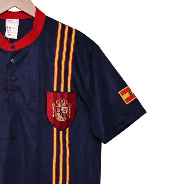 Espagne Rétro 1996 Tournoi de football Jersey classique Réplique personnalisée