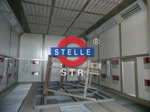 Industrial Spray Paint Booth With Oven / Vehicle Spray Booth Coating