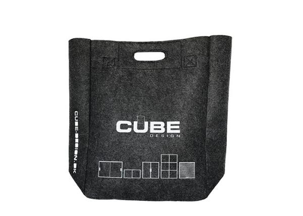 Leather Non Woven Polyester Tote Bags SEDEX Approval Non Woven Shopper