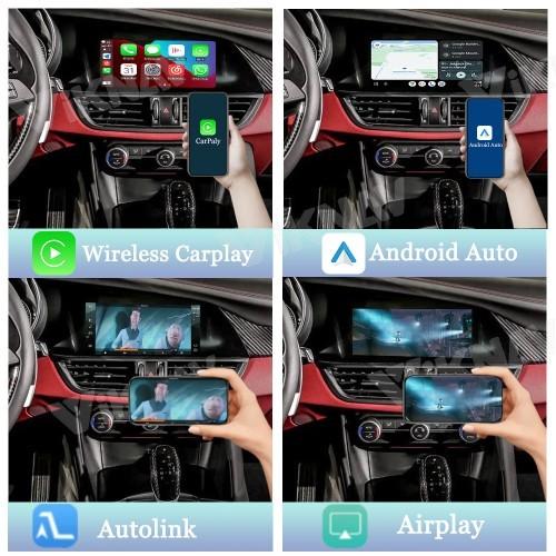 Boîte d'interface Viknav Linux pour Alfa Stelvio 2017-2019 sans fil CarPlay Android Auto