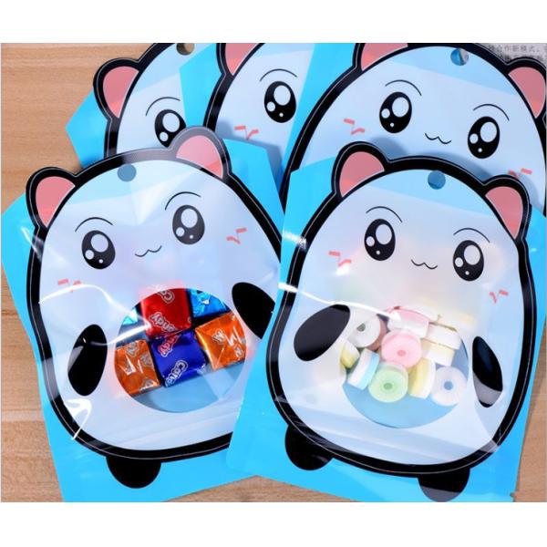 Irregular Shape 3 Side Heat Sealed Plastic Bags Smell Proof For Candy