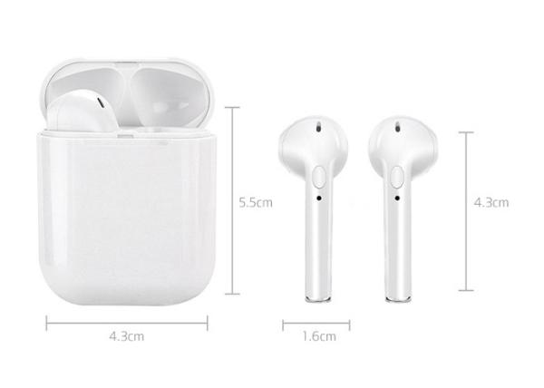 Portable I18 TWS Headphones Buletooth 5.0 For Android Strict Quality Control