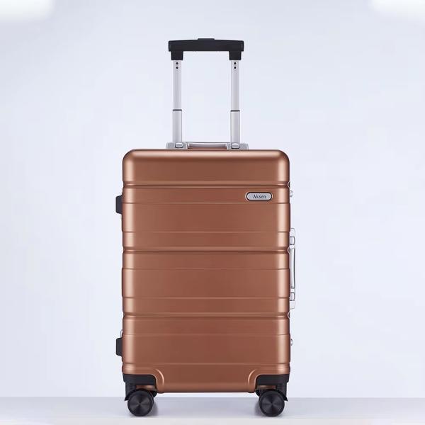 Outdoor Travel Trolley Suitcase Sets with Aluminum Trolley and 360 Degree Spinner Wheel