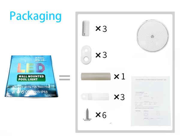 Remote WiFi Control LED PAR56 Pool Light 18W 24W 35W 42W Cool White