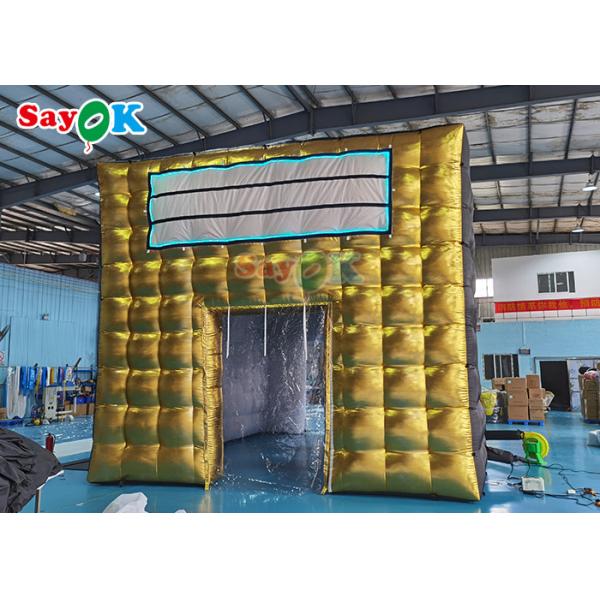 LED дискотека ночной клуб вечеринка палатка надувная палатка надувный ночной клуб для событий для взрослых черный кубический дом