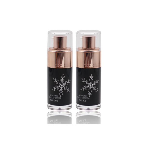 白い雪片スクリーンの印刷を用いる空気のないスプレーのびんの中の30ml黒のコーティング