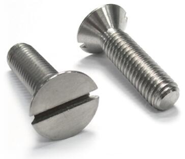 Slotted Countersunk Head Screws Titanium M2 - M10 Stainless Steel DIN963