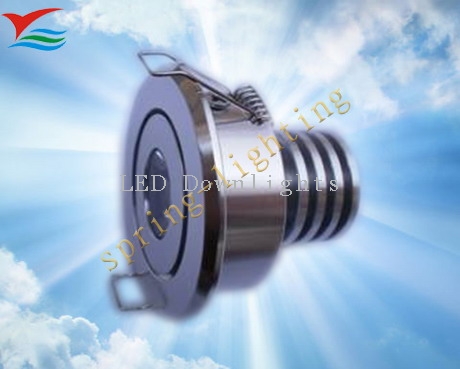 RGB aluminium 3W IP50 AC85 - 265V 350mA LED down lights fixtures Ce & RoHs approval