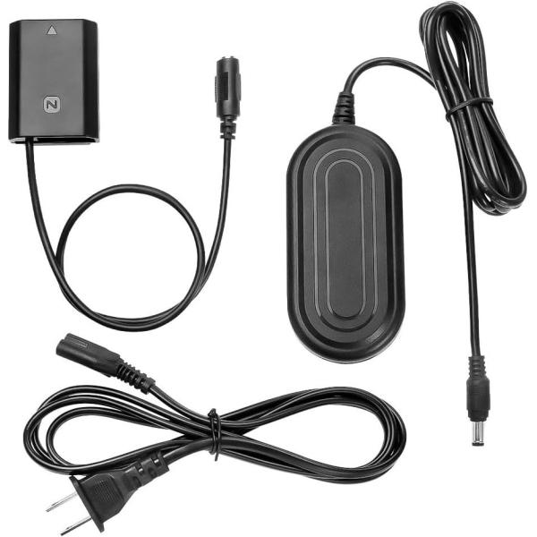 Alvin's ACK-E18 AC Adapter & LP-E17 Dummy Battery Kit for Canon Cameras – Compatible with EOS 200D II, 77D, 800D, RP, R10, R50, Rebel SL2/SL3, T7i/T8i – 13ft (4m) Power Cable