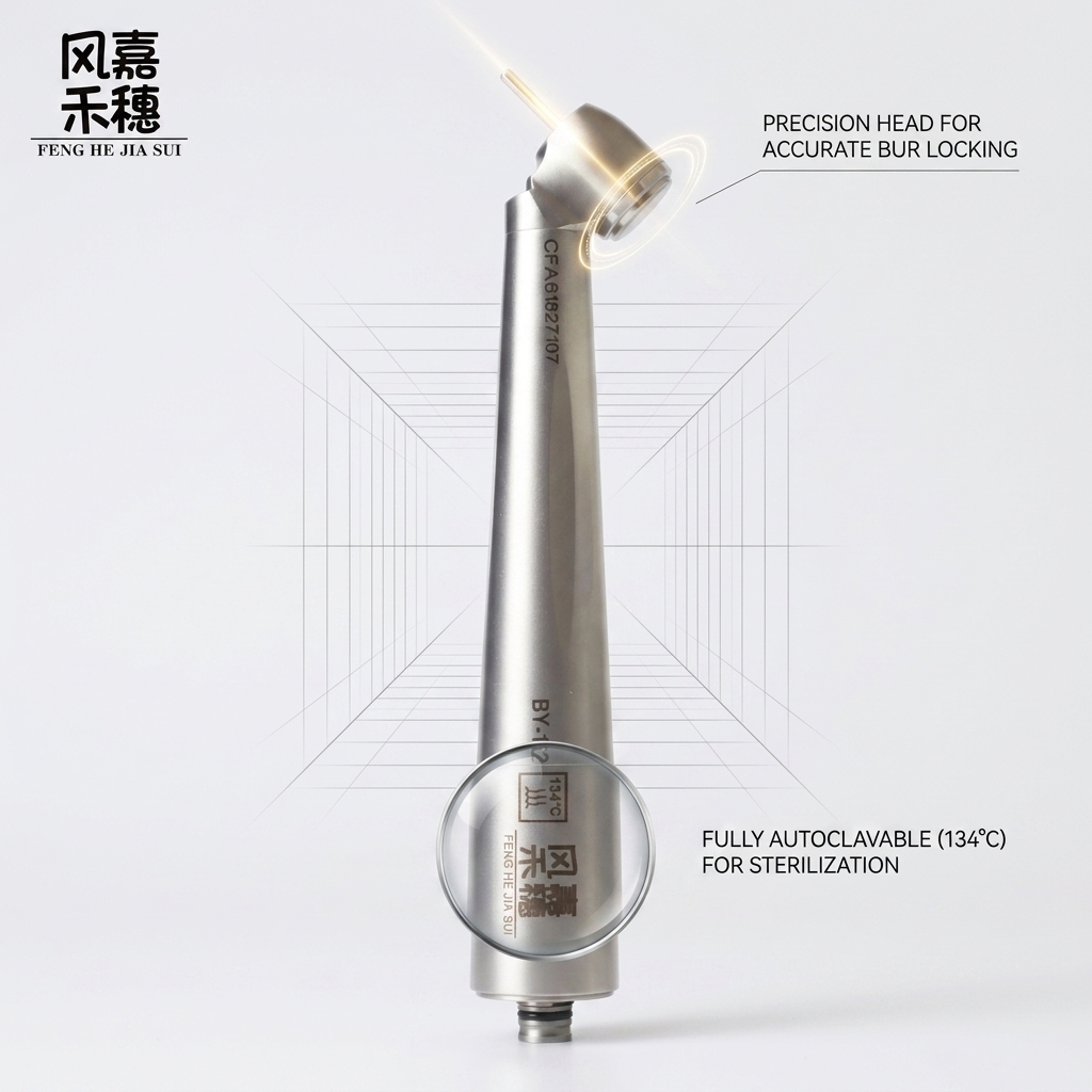 Dental High Speed Handpiece ≤65dB with 45g Compact Lightweight Design and Imported Ceramic Bearing