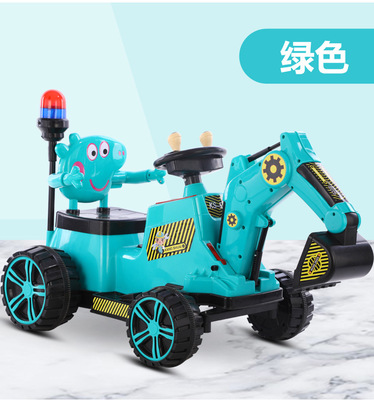 Tipo de plástico PP Excavadora para niños Ingeniería eléctrica Paseo en coche para niños pequeños